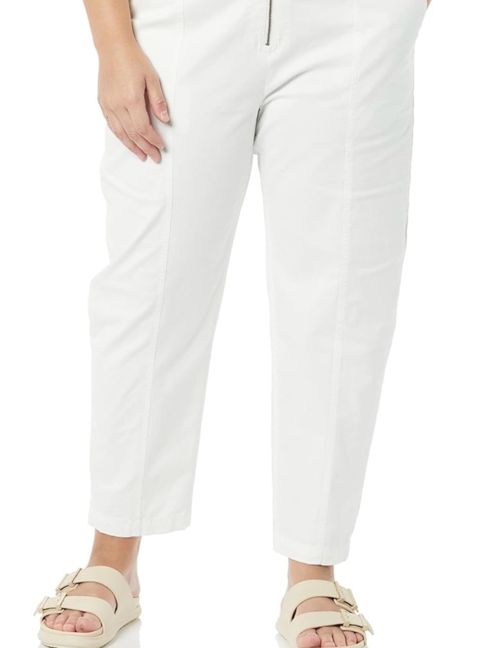 Amazon Essentials‎ White Straight-Leg Ankle Jeans